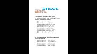 Últimas novedades de pagos ANSES para este junio #anses #noticia