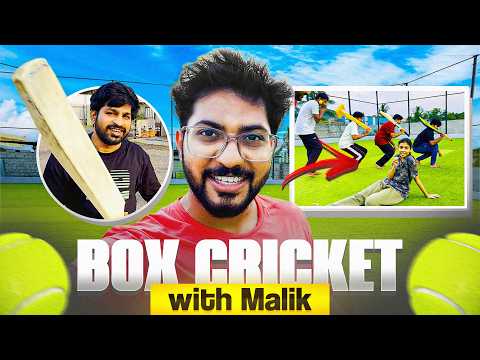 First Box Cricket With Malik 🥰🔥 - Munna Bhai Gaming - Telugu Vlog