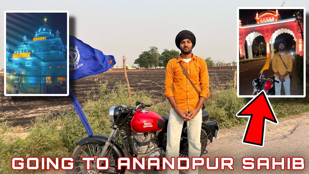 First Long Trip on Bullet🦖 || Anandpur Sahib 🙏|| Happy Goldsmith 🐉