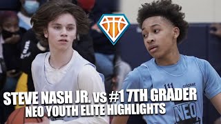 TOP RANKED 7TH GRADER vs ‘STEVE NASH JR’ at NEOYE!! Marcus Johnson TAKES OVER In The Clutch
