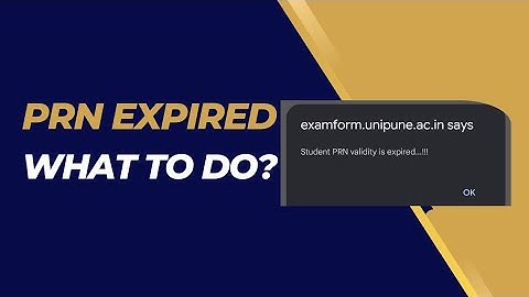 Solution for SPPU PRN Expired 2025 | Complete Guide for Students #sppuexam2025 
