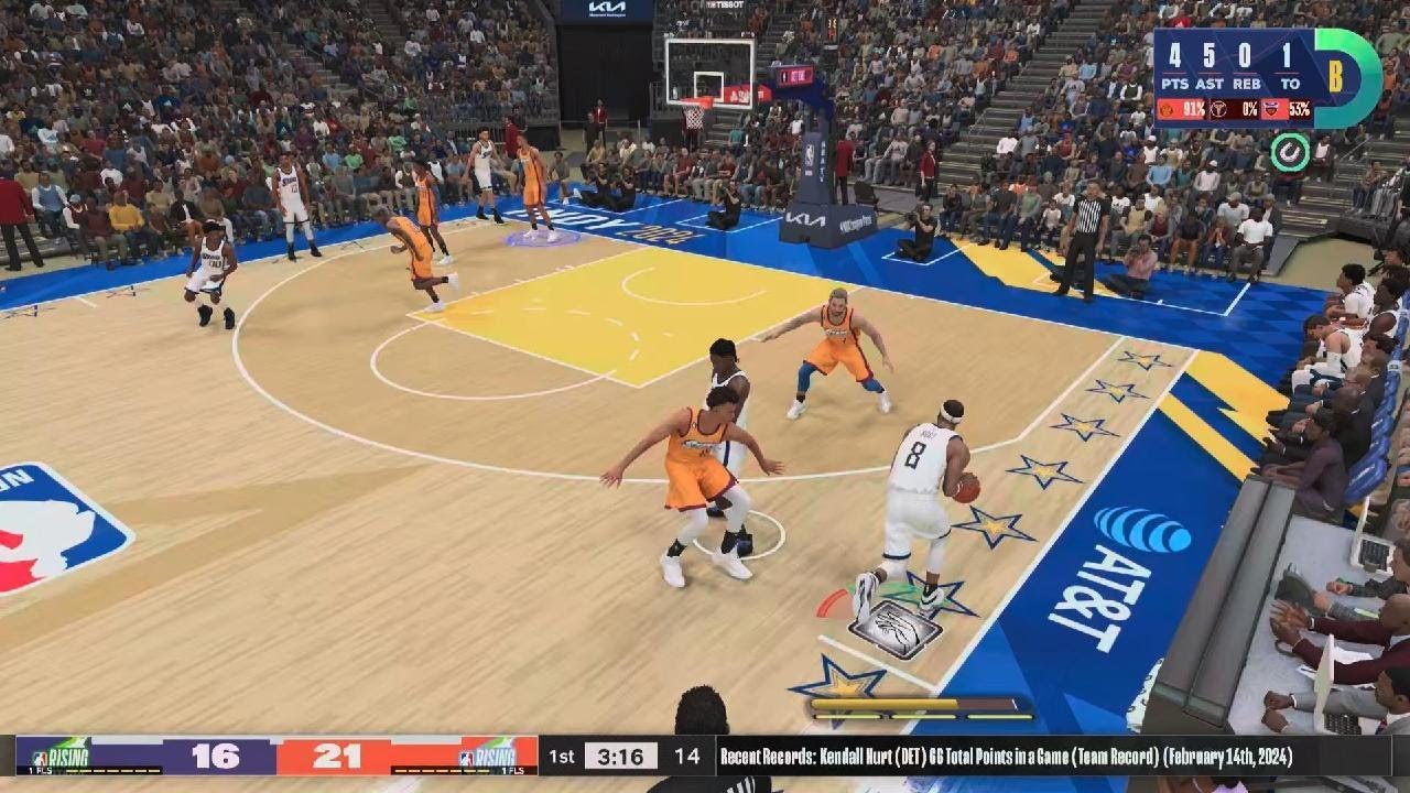 Spring Stars Game RISING STARS GAME MyCAREER ROOKIE YEAR - YouTube