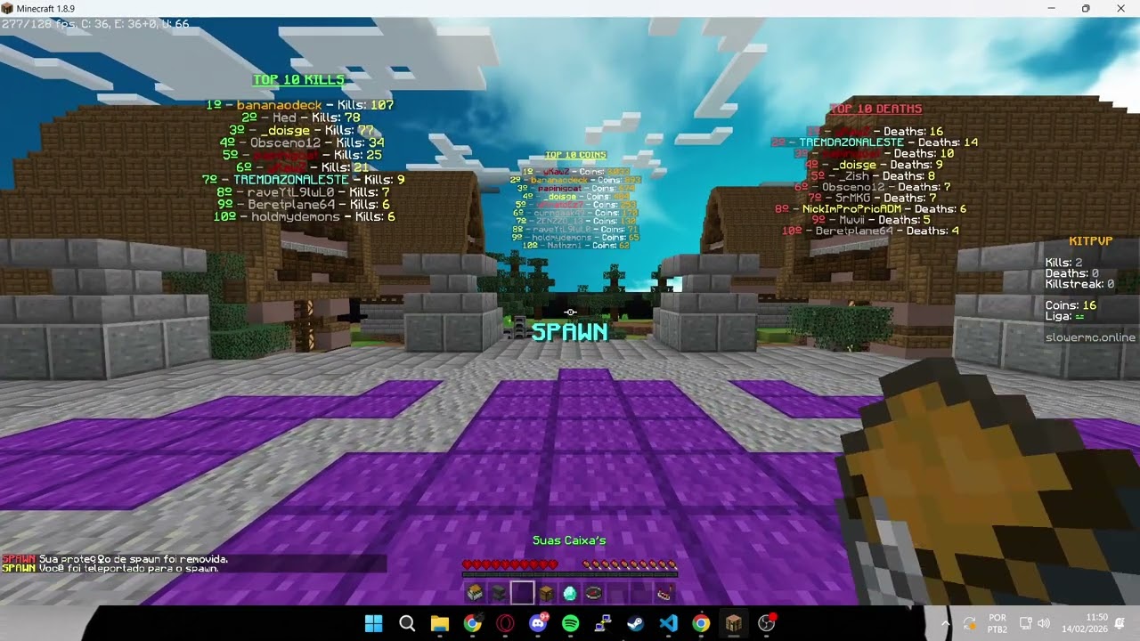 NOVO SERVIDOR DE KITPVP 1.8 VAGAS NA STAFF 2026