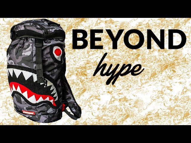 Sprayground Chenille Black Camo Shark Top Loader – Beyond Hype