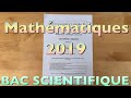 Sujet Mathématiques 2019 Bac S 📚