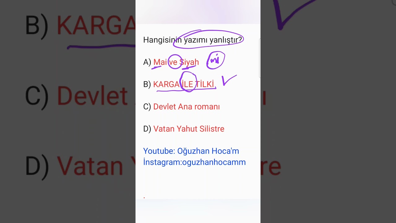 ÇIKMIŞ SORU 📢 TYT / KPSS #tyttürkçe #yazımkuralları #msu #kpsstürkçe