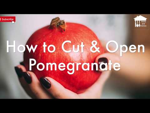 Video: How To Cut A Pomegranate