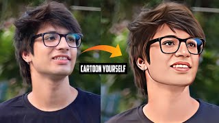 HOW TO CARTOON YOURSELF IN 1 MINUTE | CARTOON FACE EDITING | HOW TO TURN YOUR PHOTOS INTO CARTOON | screenshot 4