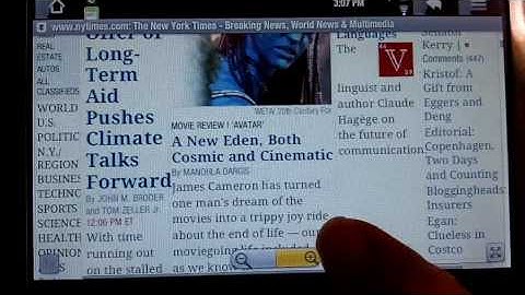 Archos 5 Internet Media Tablet W/ Android Review Pt 6 (Web B