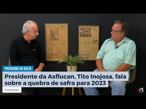 Presidente da Asflucan, Tito Inojosa, fala sobre a quebra de safra para 2023 | Programa do Balbi