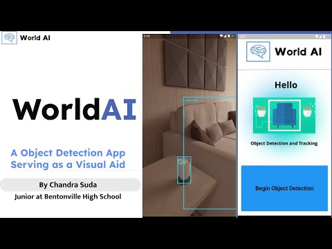 Flutter App using YOLO Computer Vision Object Detection | WorldAI - Congressional App Challenge