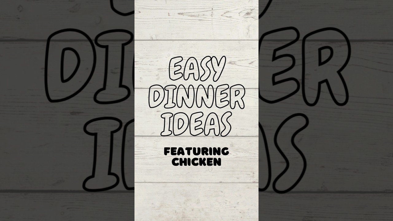 Easy Dinner Ideas #Dinner #dinnerideas #dinnerrecipe #easymeals #easydinnerideas