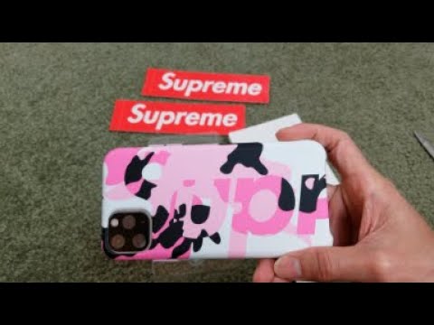 Asmr Unboxing Supreme Pink Camo Apple Iphone 11 Pro Max Case Youtube