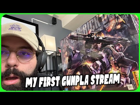 I Popped My Gunpla Cherry & Started My First Gunpla On Stream Part 1
