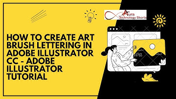 How to Create Art Brush Lettering in Adobe Illustrator CC - Adobe Illustrator Tutorial #shorts #text