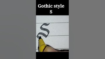 English capital Gothic  alphabet S #passionofcalligraphy #stylishalphabets #alphabets