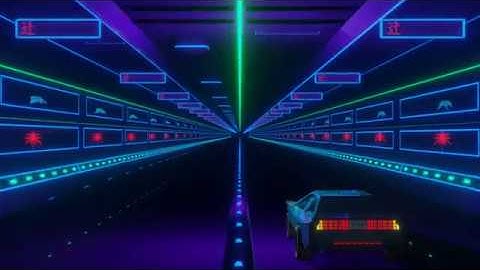 4K Synthwave animation loops in Blender eevee