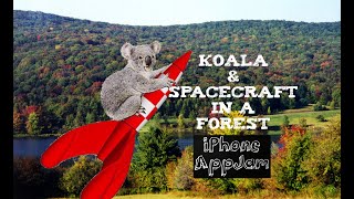 Koala and Spacecraft in a Forest - iPhone AppJam