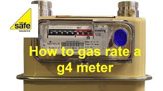 HOW TO GAS RATE USING A G4 GAS METER a quick guide on how to gas rate gas appliances using g4 meter.
