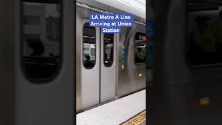 LA Metro A (Blue) Line Arriving at Union Station #lametro #losangeles screenshot 1