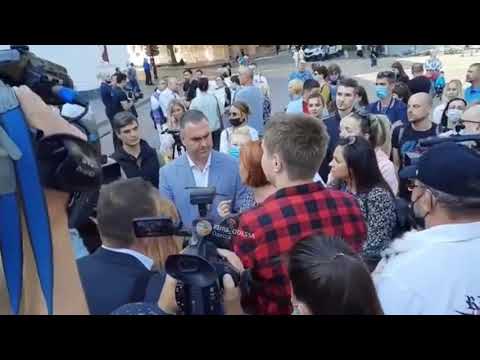 Протест жителей одесских новостроек против драконовских тарифов на свет