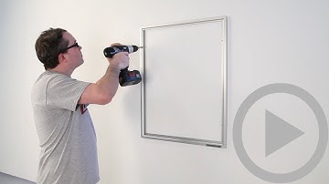 Beveled Style Slide-In Frame Assembly and Mounting at DisplayFrames