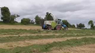 Leens Agri contractors silage 2014 in Pallaskenry for Morris o donnell Part one