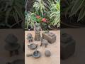 Diya Miniature Kitchen set with clay #miniature #creativeclayideas #clay #diy