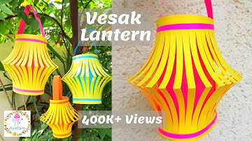 How to Make an Easy, Colorful Vesak Lantern | වෙසක් කූඩුවක් හදමු