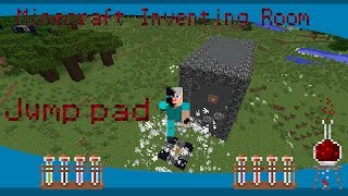 Minecraft- Build Jump pads in survival (Drop-and-Play device)