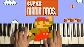 Miniatura de "Super Mario Bros. - Theme Song (Piano Tutorial Lesson)"