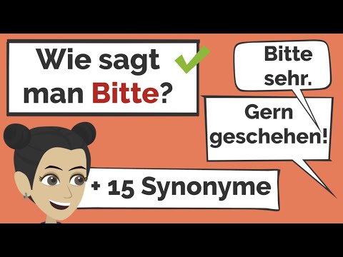 Deutsch lernen | Synonyme für bitte | Wortschatz | How to say "You&rsquo;re welcome" | Gern geschehen