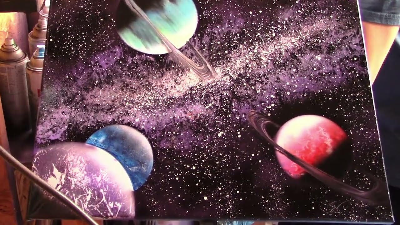 Crowded Nebula | SPRAY PAINT ART