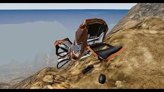 Insane cliff fall crash test dummy #66 | HiPrivate, Beam NG. Drive, YouTube.