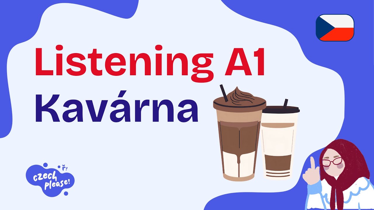 🇨🇿 ☕  KAVÁRNA / COFFEE SHOP -  How to order in a cafe (  Czech Listening + Phrases) I Czech please!
