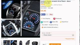 Turbo White Blue Binary LED Light Dot Matrix Multi function Display Aviation Wrist Watch   Black Dia