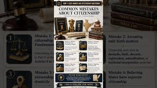 Citizenship Mistakes Law Students Must Avoid #shorts