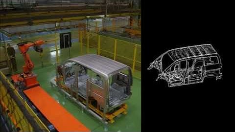 Automated 3D inspection Body in White at NISSAN plant