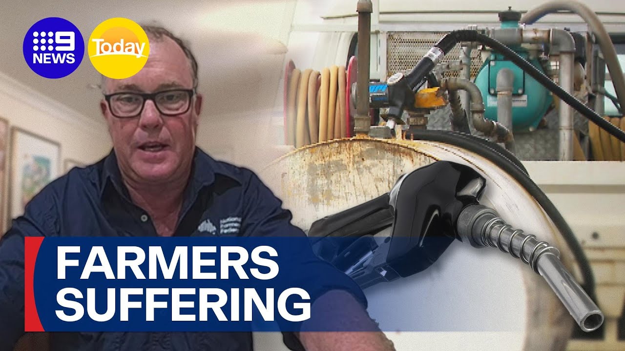 Australian farmers suffering over fuel shortages | 9 News Australia