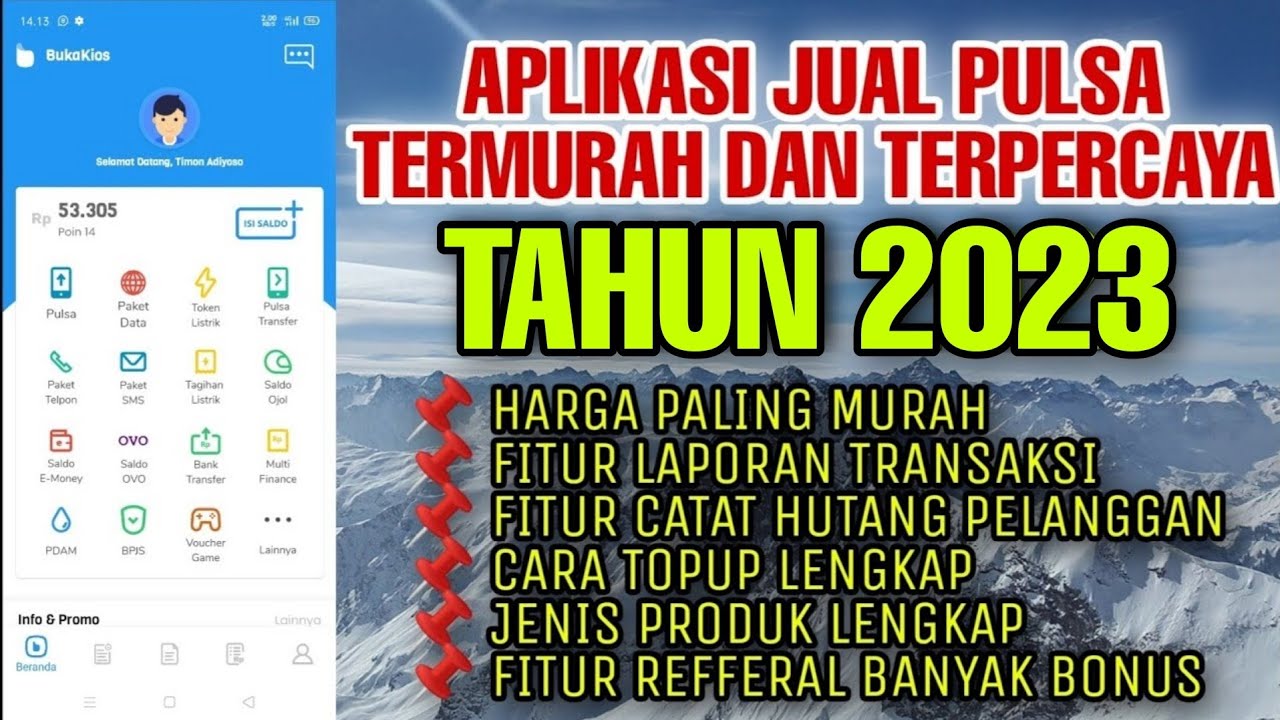 Aplikasi agen pulsa murah