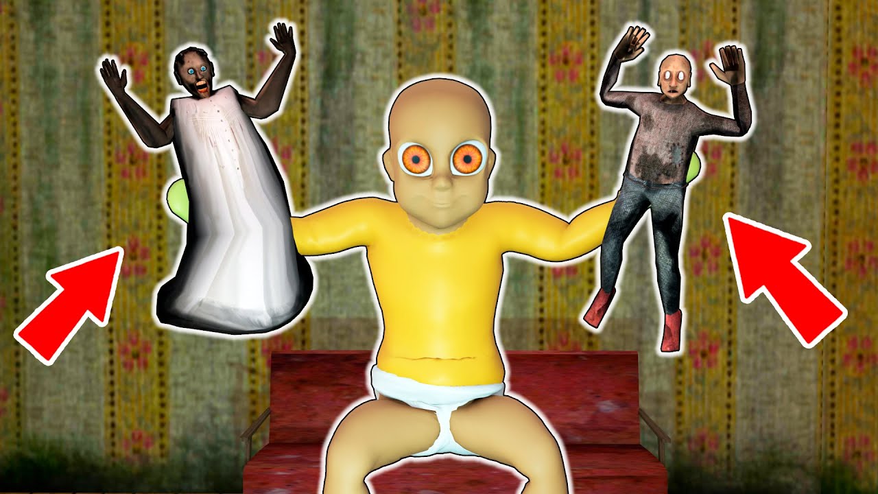 Granny vs baby-Granny vs teenager-Granny - funny horror animation (30  minutes with Granny) 