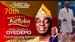 70th Birthday Thanksgiving of Our Daddy Bishop David Oyedepo at LFC AJIBODE./Praise Section.