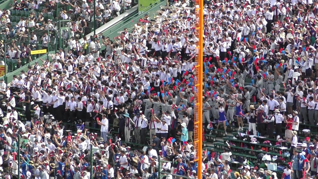 ≪選手権≫甲子園(2023)　準々決勝　沖縄尚学－慶応義塾　６回表　一挙６点の猛攻＆『若き血』