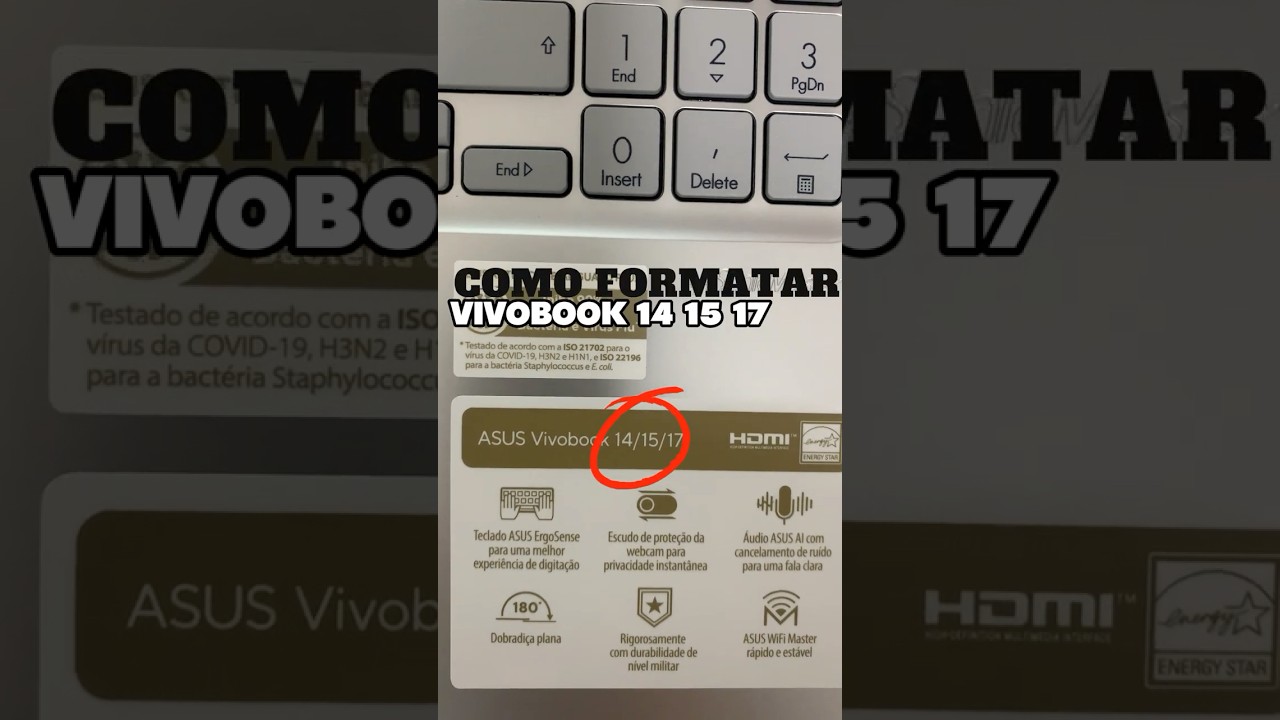 Como formatar ASUS Vivobook (boot pendrive)