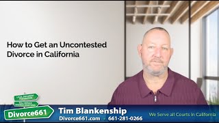🤝 How to Get an Uncontested Divorce in California? | Los Angeles Divorce #divorce661