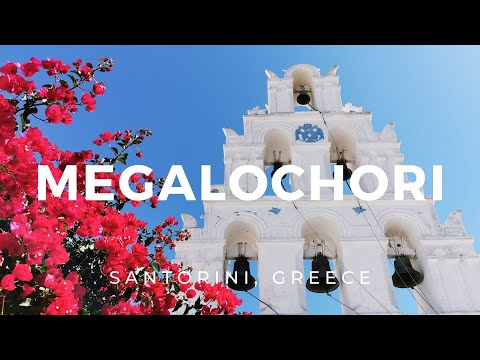 Megalochori | Santorini, Greece ► Video guide, 2 min. | 4K