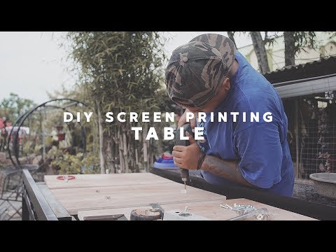 SCREEN PRINTING TABLE - D.I.Y