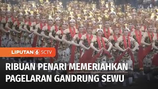 Ribuan Penari Meriahkan Pagelaran Gandrung Sewu di Banyuwangi | Liputan 6
