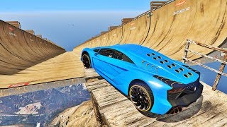 Carros Esporte e Jipe Voando Alto na Mega Rampa! screenshot 2
