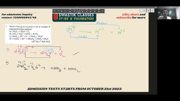 Which of the given reactions is not an example of disproportionation reaction...|By Amarjeet Bhaiya